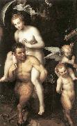 Dirck de Quade van Ravesteyn Venus Riding a Satyr oil painting
